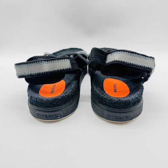 Diesel Shoes Mens 45 US 12 Black Strap Sandals SA Grand Casual Comfort - Picture 7 of 12